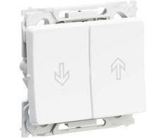 LAURITZ KNUDSEN Opus® 66 jungiklis žaliuzėms 16A 250V baltas