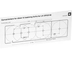LAURITZ KNUDSEN Opus® 66 ženklinimo matuoklis priekinei skardinei