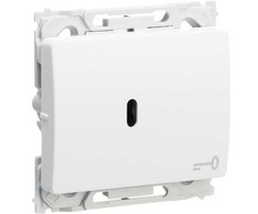 LAURITZ KNUDSEN Opus® 66 rakto jungiklis, 16A 250V, baltas OPUS66 JUNGIKLIS, RAKTO GAITAS, Opus® 66 korespondencija su kilpos gnybtu, baltas.