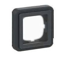 Lauritz Knudsen OPUS® 74 adapterio dangtelis su membrana, 1 modulis, IP44, antracito pilka