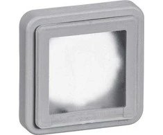 LAURITZ KNUDSEN Opus® 74 pramoninis adapterio dangtelis su membrana, 1 modulis, tamsiai pilkas