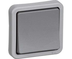 LAURITZ KNUDSEN Opus® 74 pramoninis jungiklis 1 polius 16A 250VAC tamsiai pilka