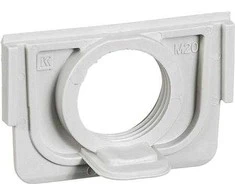 LAURITZ KNUDSEN Opus® 74 tarpinė pagrindui, su 1 vnt. M20 sriegiu, šviesiai pilka.