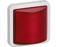 LAURITZ KNUDSEN Opus® 74 signalinė lempa LED 24V AC/DC, nuolat šviečianti / mirksinti raudona