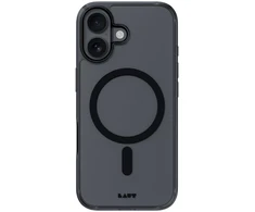 Laut Crystal Fluro dėklas, skirtas Apple iPhone 17, skaidrus–juodas