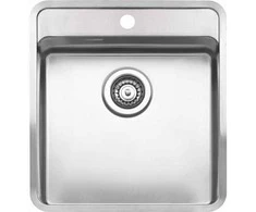Lavabo Aps Tapwell Plautuvė Ohio 40x40, plieninė, su skyle maišytuvui, įleidžiama