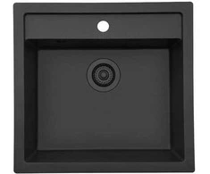 Lavabo Aps Tapwell Virtuvės kriauklė, kompozitinė, Jupiter 60, juoda