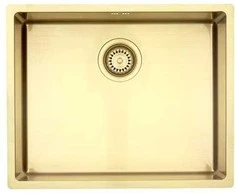 Lavabo Aps Tapwell Virtuvės kriauklė Kubus 500 Soft žalvario-aukso spalvos