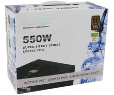 LC-Power LC6550 V2.3, 550 W, 230 V, 50 Hz, 5 A, aktyvus, 145 W