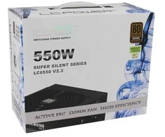 LC-Power LC6550 V2.3, 550 W, 230 V, 50 Hz, 5 A, aktyvus, 145 W