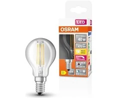 Osram 3,4W LED lemputė LED SUPERSTAR PLUS, E14, skaidri, 2700K, dimeriuojama