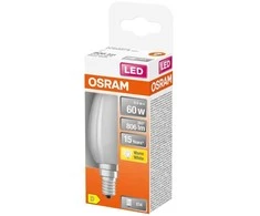 LED lemputė OSRAM, B35, E14, 6 W, 806 lm, 2700 K