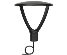 LEDVANCE Urban Lantern šviestuvas stiebo viršui, 6 m laidas, daugialiumenis, 3538 lm, 29 W/822+827, asimetriškas, 165°x65°, IP66, juodas
