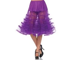 Leg Avenue Europe Violetinis iki kelių ilgio tiulio sijonas