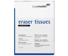 Legamaster trintuko servetėlės TZ4 baltos lentos trintukams, 100 vnt., 100 vnt.
