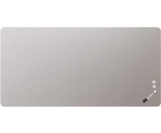 Legamaster MATTE RC stiklo lenta 100x200cm šilta pilka, Pilka, 2000 mm, 1000 mm, 4 mm, 26 kg, 2120 mm