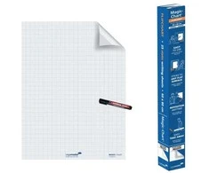 Whiteboard legamaster magic-chart, kvadreret, 25 ark