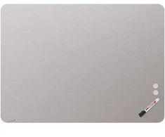 Legamaster MATTE RC stiklinė lenta 90x120 cm šiltai pilka, Pilka, 1200 mm, 900 mm, 4 mm, 14,1kg, 1295 mm