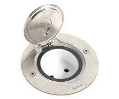 Legrand POKRYWA GNIAZD POJEDYNCZA OKRĄGŁA INOX - 089701