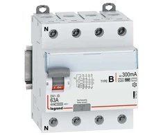 Legrand FI-Schutzschalter DX3 63A 4-pol.300mA Typ B 400VAC N