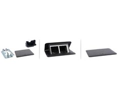 Įleidžiama modulinė dėžutė 4 mod. Legrand 654002 (juoda, metalinė)