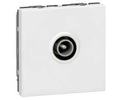 LEGRAND Antenos lizdas, vienas TV kištukas, 9,52 mm2, modulis, baltas