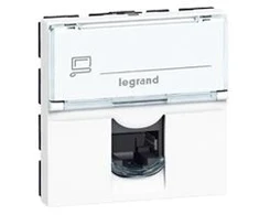 LEGRAND Duomenų išvestis KAT 6A STP jungtis su fiksavimo jungtimi 2 moduliai Balta