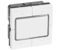 LEGRAND Mosaic spyruoklinis paspaudžiamas 4P LED 2 modulių baltas