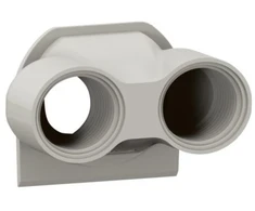 Legrand PLEXO 55 IP55 membrana 2 vnt. M20 varžtams, pilka