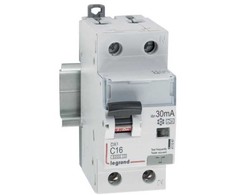 Legrand Nuotėkio srovės automatinis jungiklis 2P 16A C 0,03A, A tipo P312 DX3 (411061)