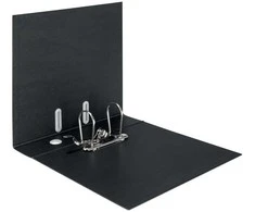 Laikiklis Leitz 180° perdirbamas svirtinis segtuvas, A4, kartonas, juodas, 600 lapų, 80 g/m², 320 mm