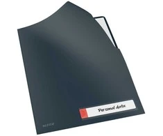 Aplankas vokelis Leitz Cosy Privacy, L formos, A4, aksominės pilkos spalvos 3 vnt.