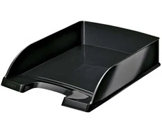 Leitz Dokumentų dėklas WOW, Plastikas, Juoda, A4, Vokas, Laiškas, Užrašinė, Popierius, 242 x 330 x 60 mm, 255 x 357 x 70 mm