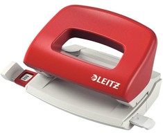 Dziurkacz Leitz Leitz Hole Punch 5058 NeXXt, 2-hole 10 sheets, 10 sheets, Raudona, Metal, 1 mm, 5.5 mm, 160 g