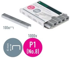 Sąsagėlės Nr.8 1000vnt. LEITZ cinkuotos