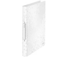 Leitz 2 ring binder WOW, baltas