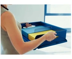 Leitz Dėklas „Sorty Jumbo“, plastikinis, mėlynas, A3, 490 mm, 385 mm, 125 mm