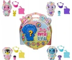 Lėlė Barbie Mattel Cutie Reveal Zwierzątko su serii kolorowe marzenia (HRK47)