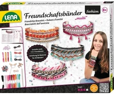 Lena 42117, Vaikiškų papuošalų apyrankių gamybos rinkinys, 8 metai, Įvairių spalvų