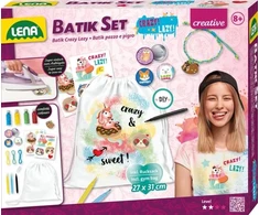 Lena Batik Crazy &amp; Lazy rinkinys rankdarbiams, Vaikiškas rankdarbių rinkinys, 8 metai, Įvairių spalvų