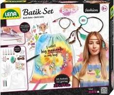 Lena Batik Boho rinkinys rankdarbiams, Vaikiškas rankdarbių rinkinys, 8 metai, Įvairių spalvų