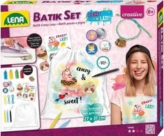 Lena Batik Crazy &amp; Lazy rinkinys rankdarbiams, Vaikiškas rankdarbių rinkinys, 8 metai, Įvairių spalvų
