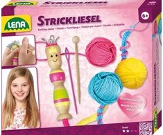 Lena Knitting Nancy, Vaikiškas mezgimo rinkinys, 6 metai, Įvairių spalvų