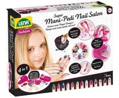 Lena Manikiūro ir pedikiūro nagų salonas, manikiūro rinkinys, mergaitė, 8 metai, įvairiaspalvis, AA, dėžutė