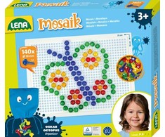 Lena Mozaikų rinkinys, skaidrus, 3 metai, Berniukui/mergaitėms, Ikimokyklinis, Įvairių spalvų, 140 vnt., Čekijos Respublika