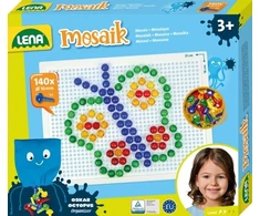 Lena Mozaikų rinkinys, skaidrus, 3 metai, Berniukui/mergaitėms, Ikimokyklinis, Įvairių spalvų, 140 vnt., Čekijos Respublika