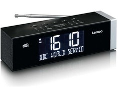 Radijo žadintuvas Lenco LENCO CR-640BK DAB+/FM Stereo radio budzik su BT i 2x4W RMS