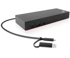Lenovo 40AF0135EU, Wired, 10,100,1000 Mbit/s, Juodas, 4K Ultra HD, 3840 x 2160 pikselių, Lenovo