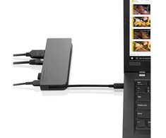 Lenovo 4X90S92381, Laidinis, USB 3.2 Gen 1 (3.1 Gen 1) Type-C, 10, 100, 1000 Mbit/s, Pilkas, 5 Gbit/s, 4K Ultra HD