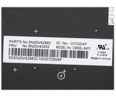 Lenovo Lenovo 5N20V43055 dalys zamienne do notatników Klaviatūra